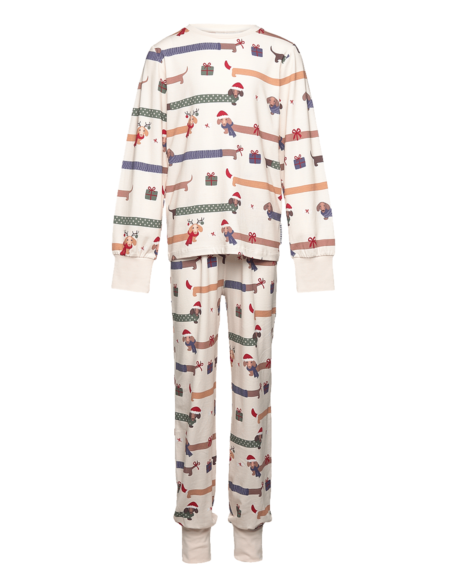 Geggamoja - Bamboo two piece pyjamas Santa dogs - komplektid - santa dogs - 0