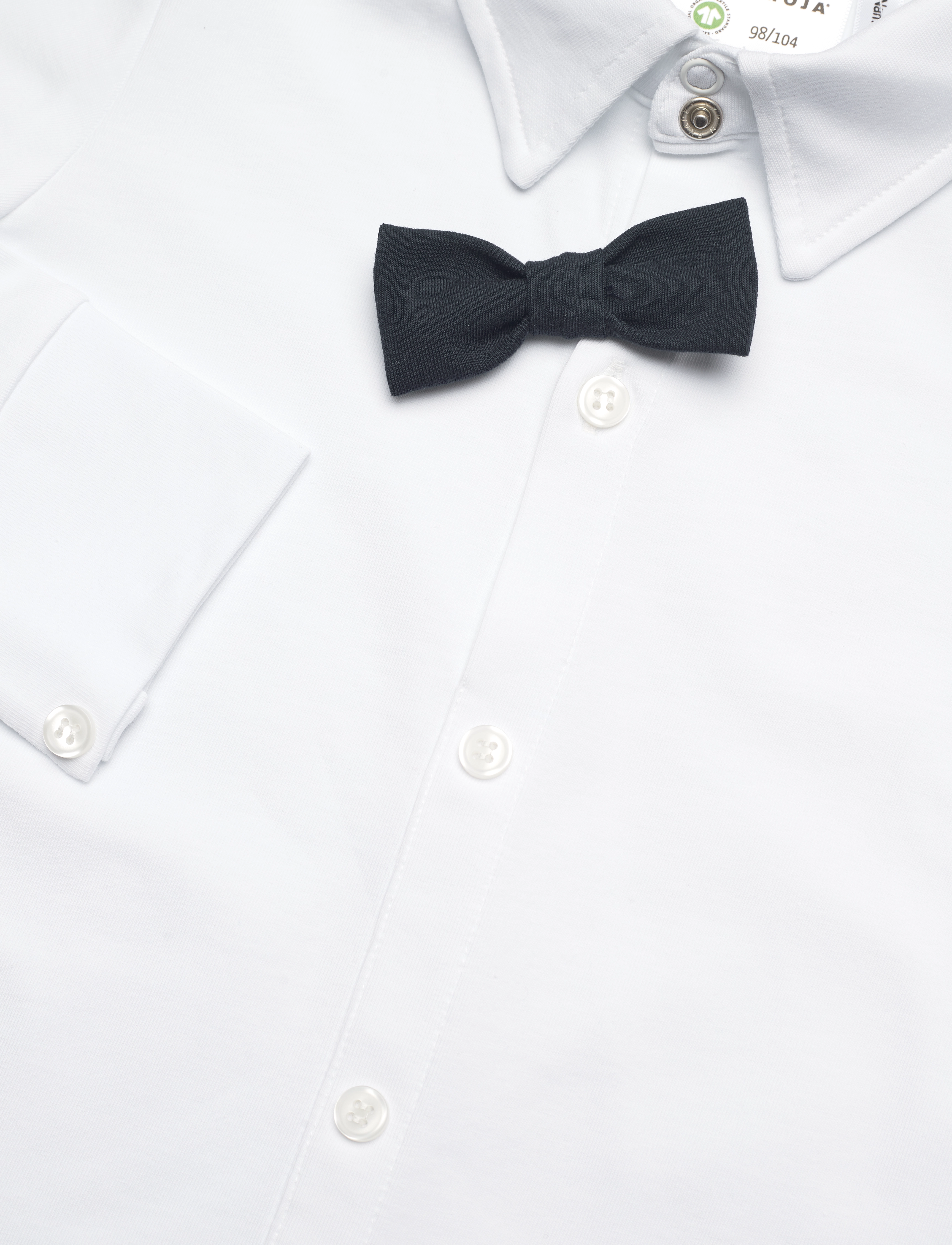 Geggamoja - Shirt bow White - polo marškinėliai ilgomis rankovėmis - white - 2