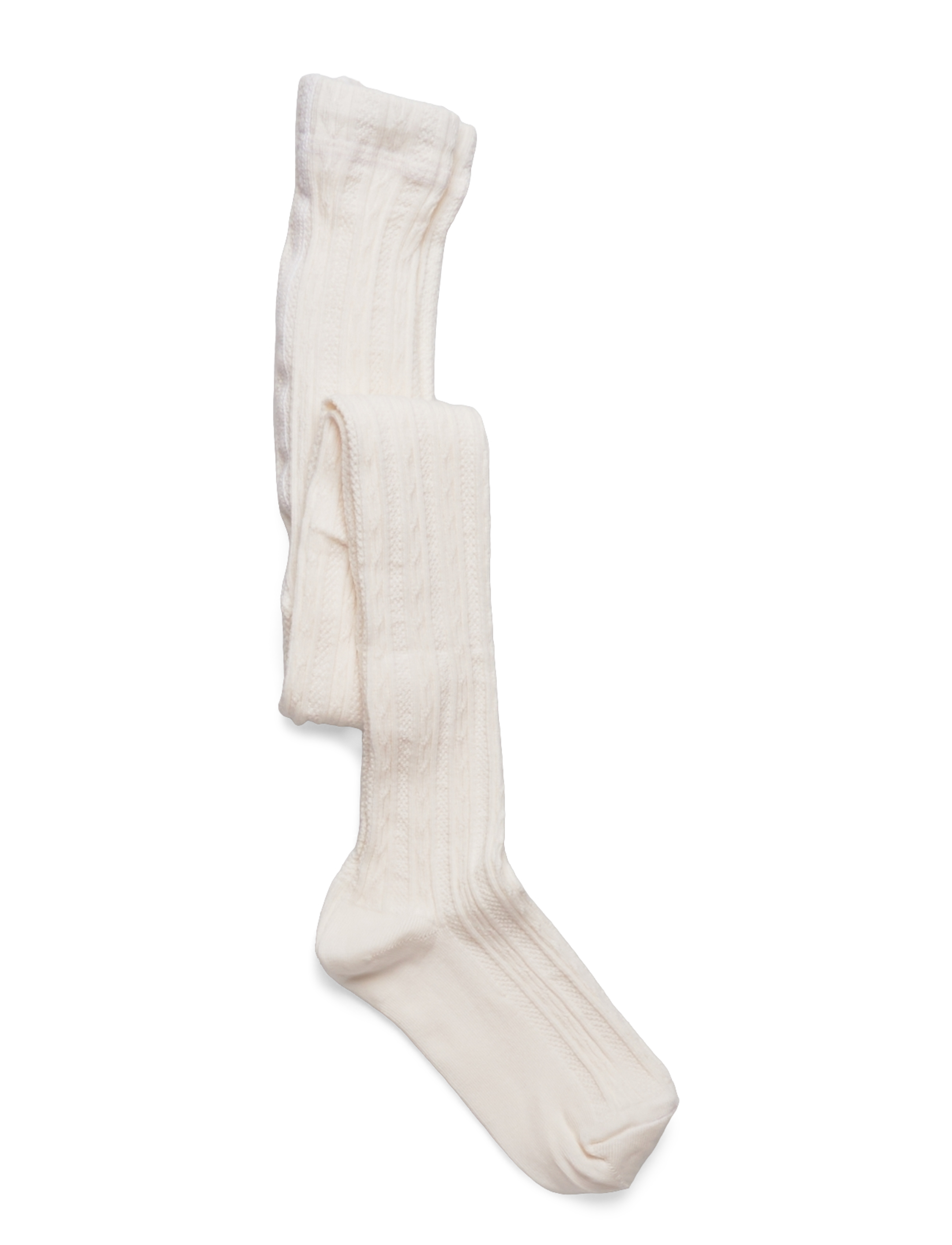 Geggamoja Cable knitted stockings Offwhite - Socks & Tights - OFFWHITE / cream