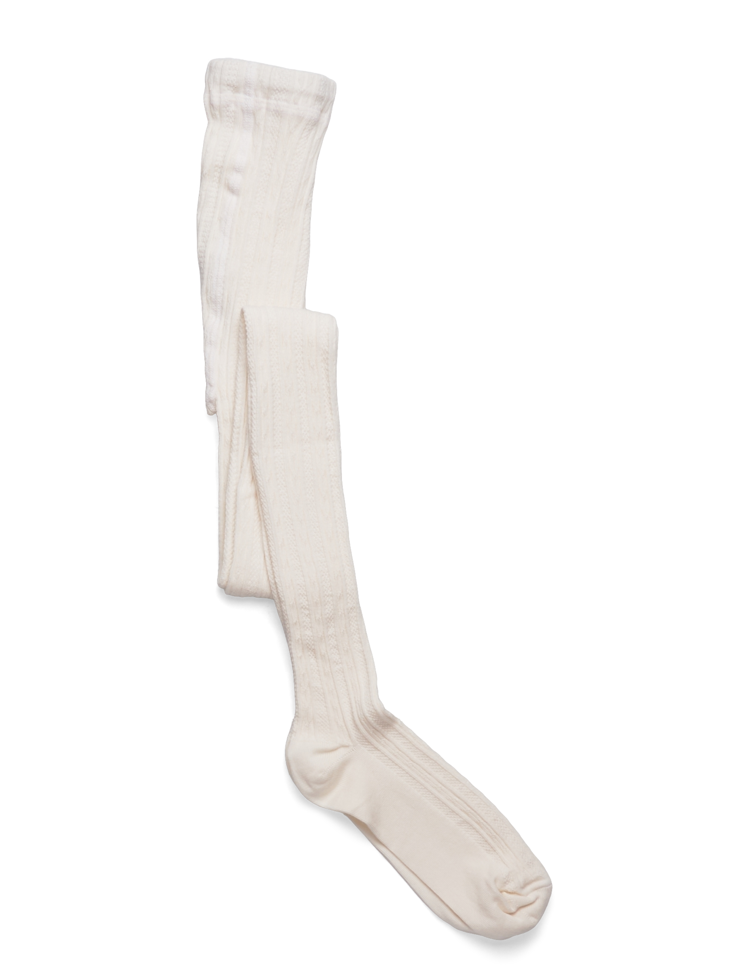 Geggamoja Cable knitted stockings Offwhite - 4 for 3 - OFFWHITE / cream