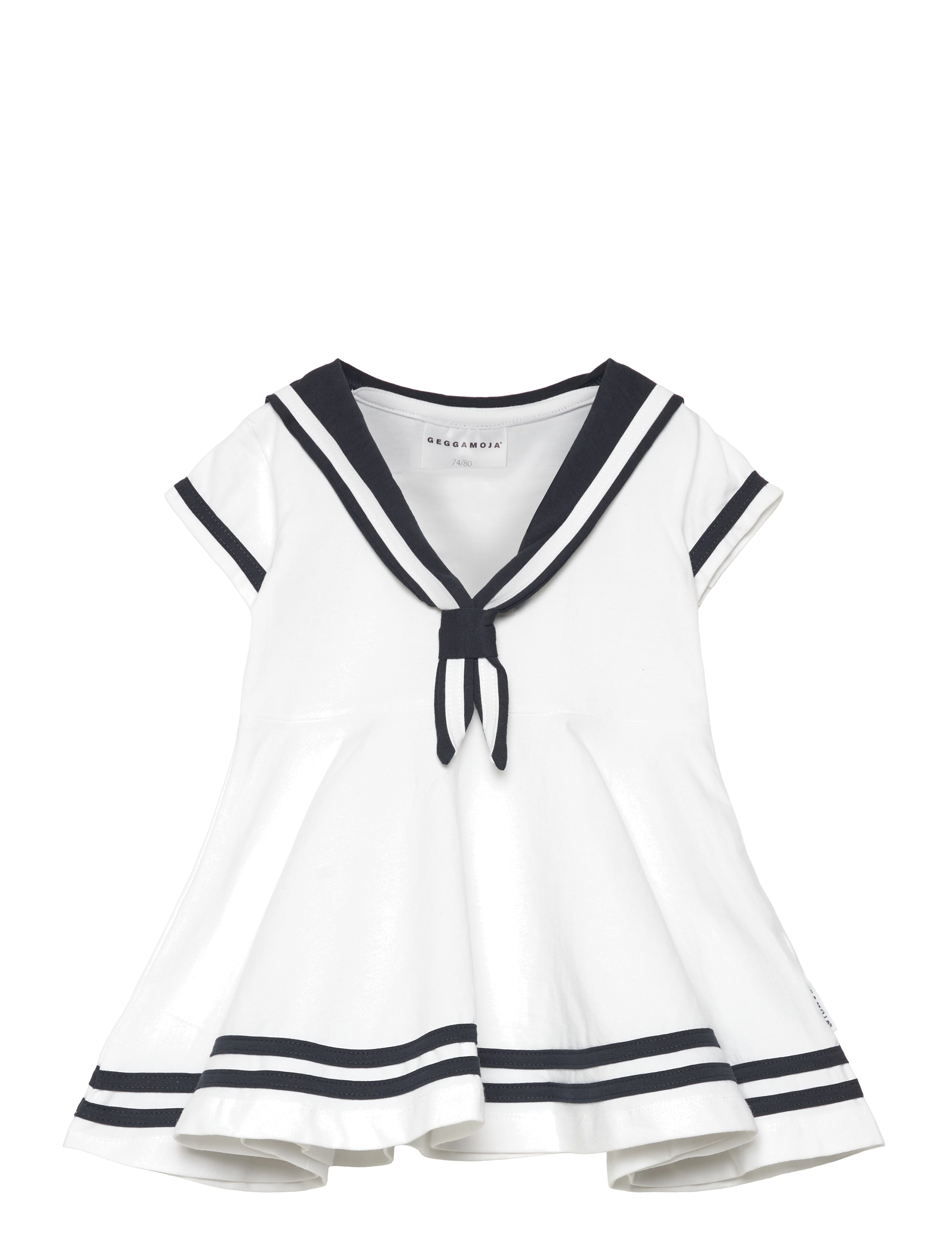 Geggamoja Sailor Dress - Kortærmede hverdagskjoler - WHITE / white
