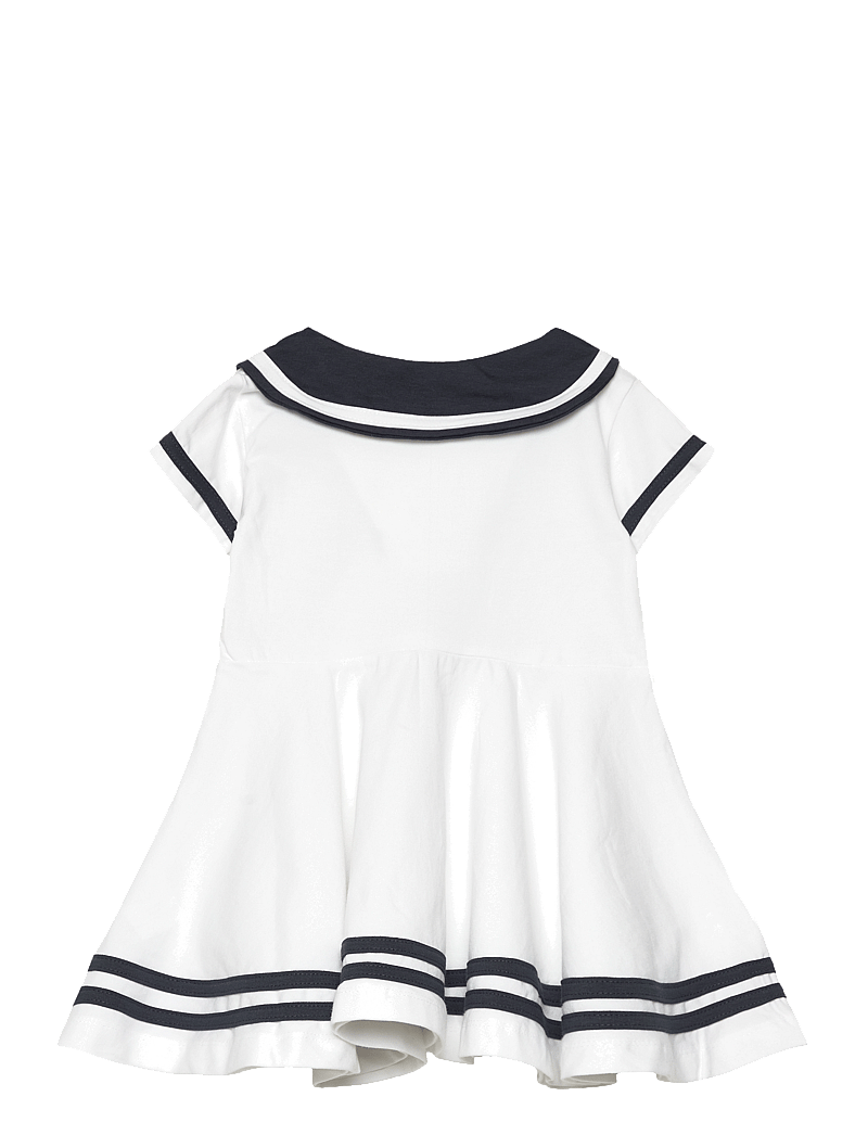 Geggamoja - Sailor Dress - short-sleeved baby dresses - white - 1