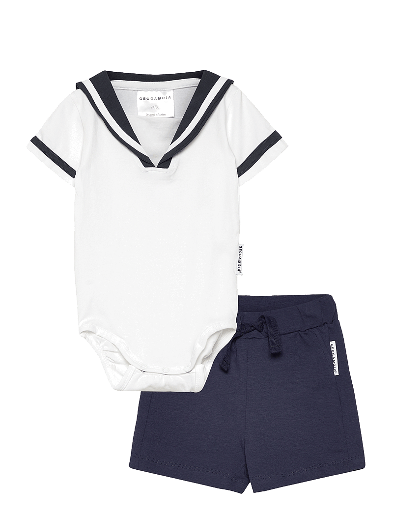 Geggamoja - Sailor Set - sets with short-sleeved t-shirt - white - 0