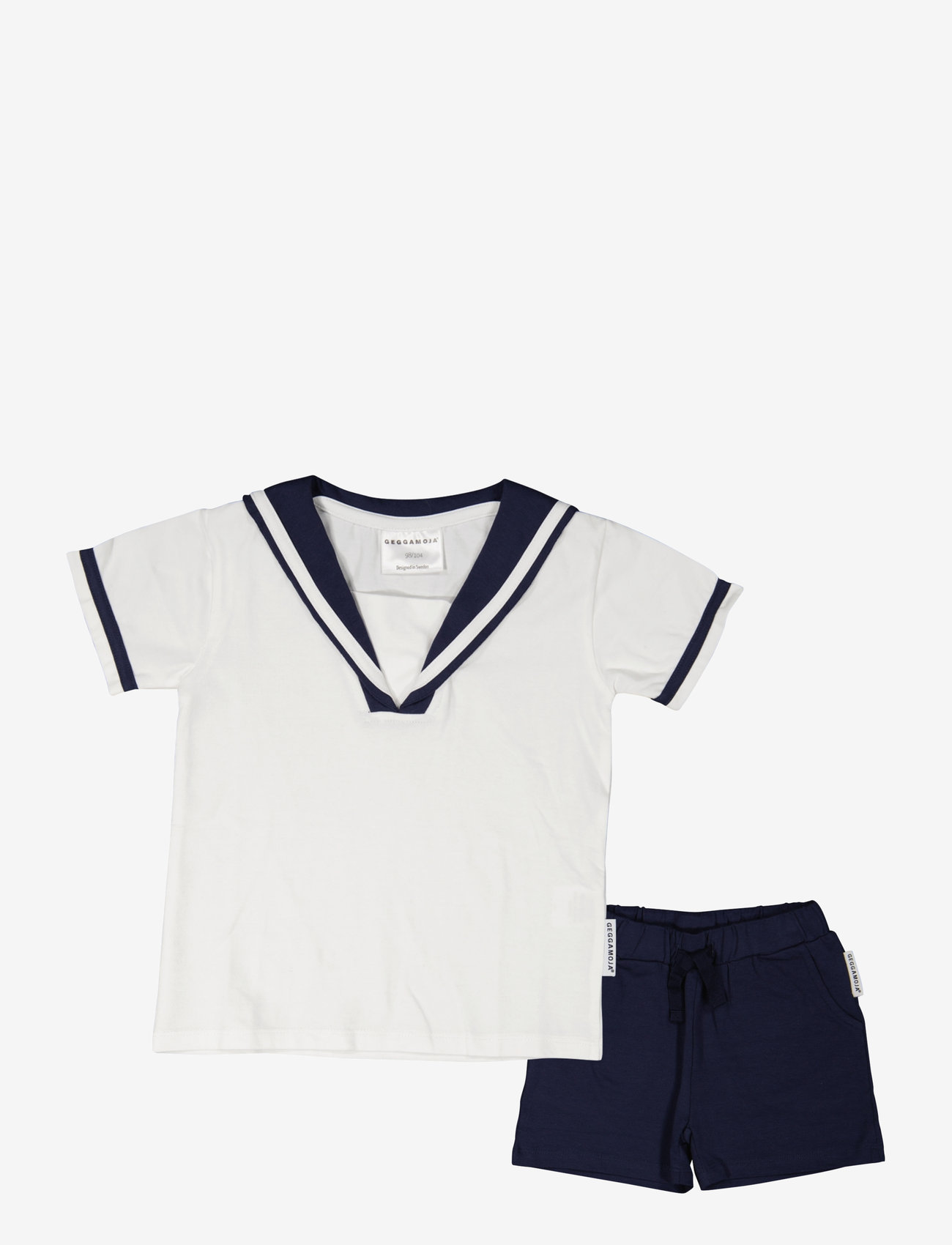 Geggamoja - Sailor Set - sets mit kurzärmeligem t-shirt - white - 0