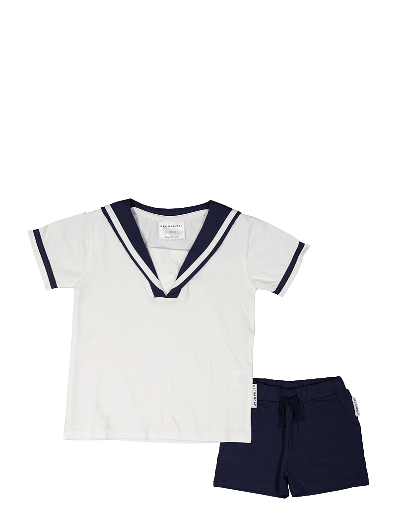 Geggamoja - Sailor Set - sets mit kurzärmeligem t-shirt - white - 0