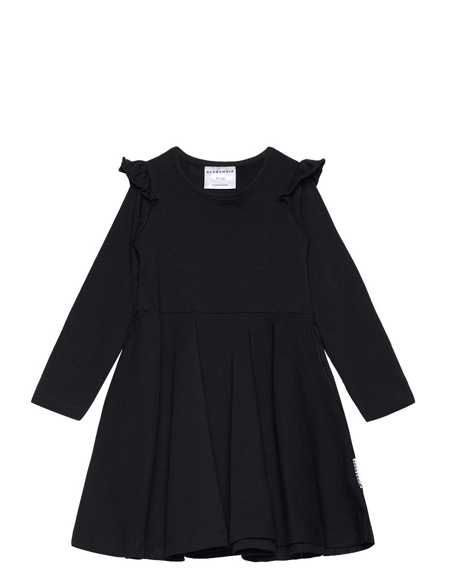 Geggamoja - Flared Dress - suknelės kūdikiams ilgomis rankovėmis - black - 0