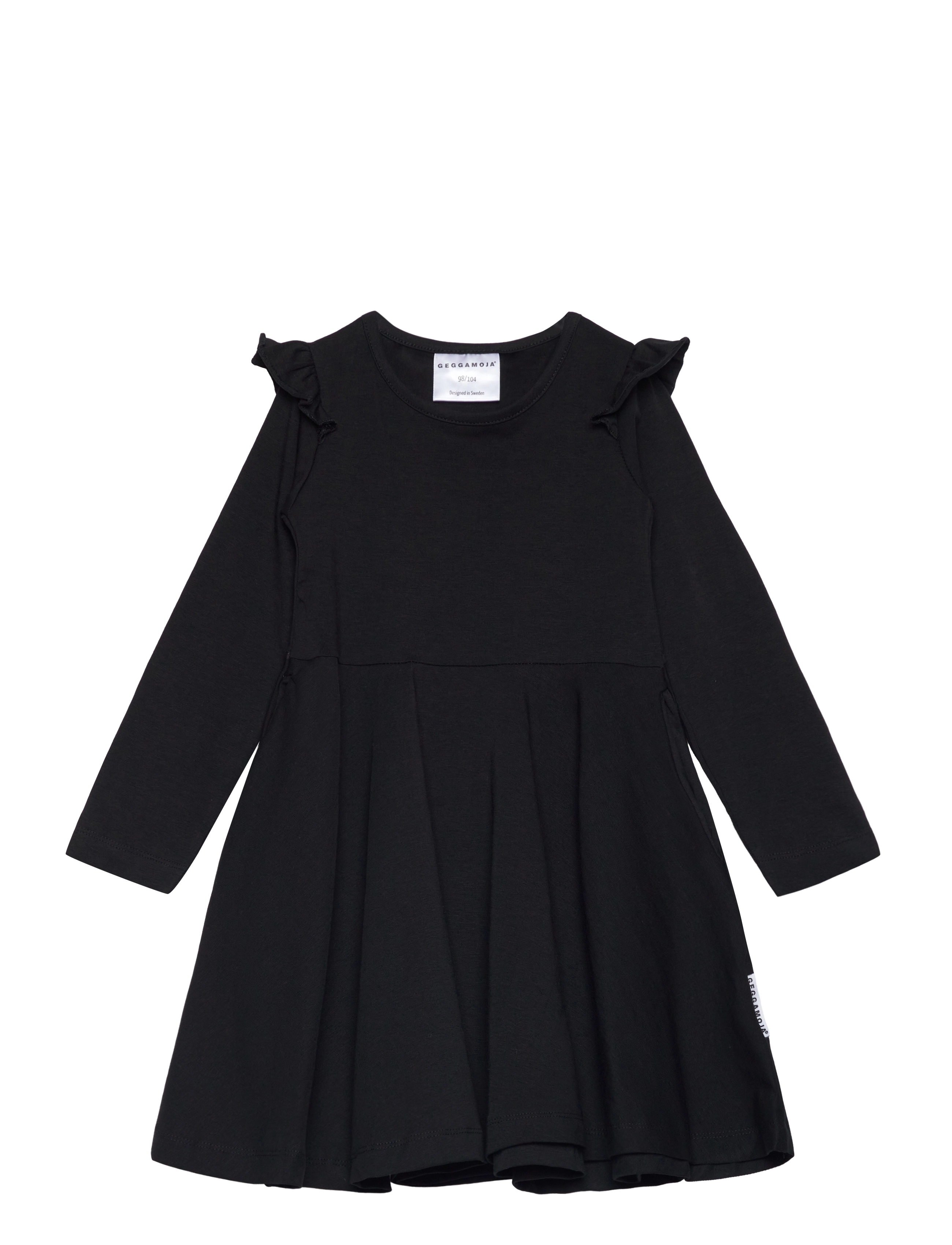 Geggamoja Flared Dress - Back to school - BLACK / black