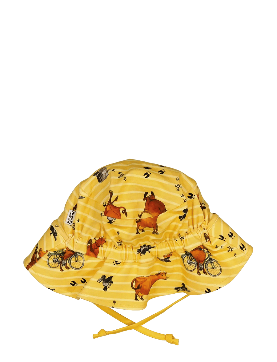 Geggamoja - Mamma Mu Sunny hat - chapeau de soleil - yellow str - 1