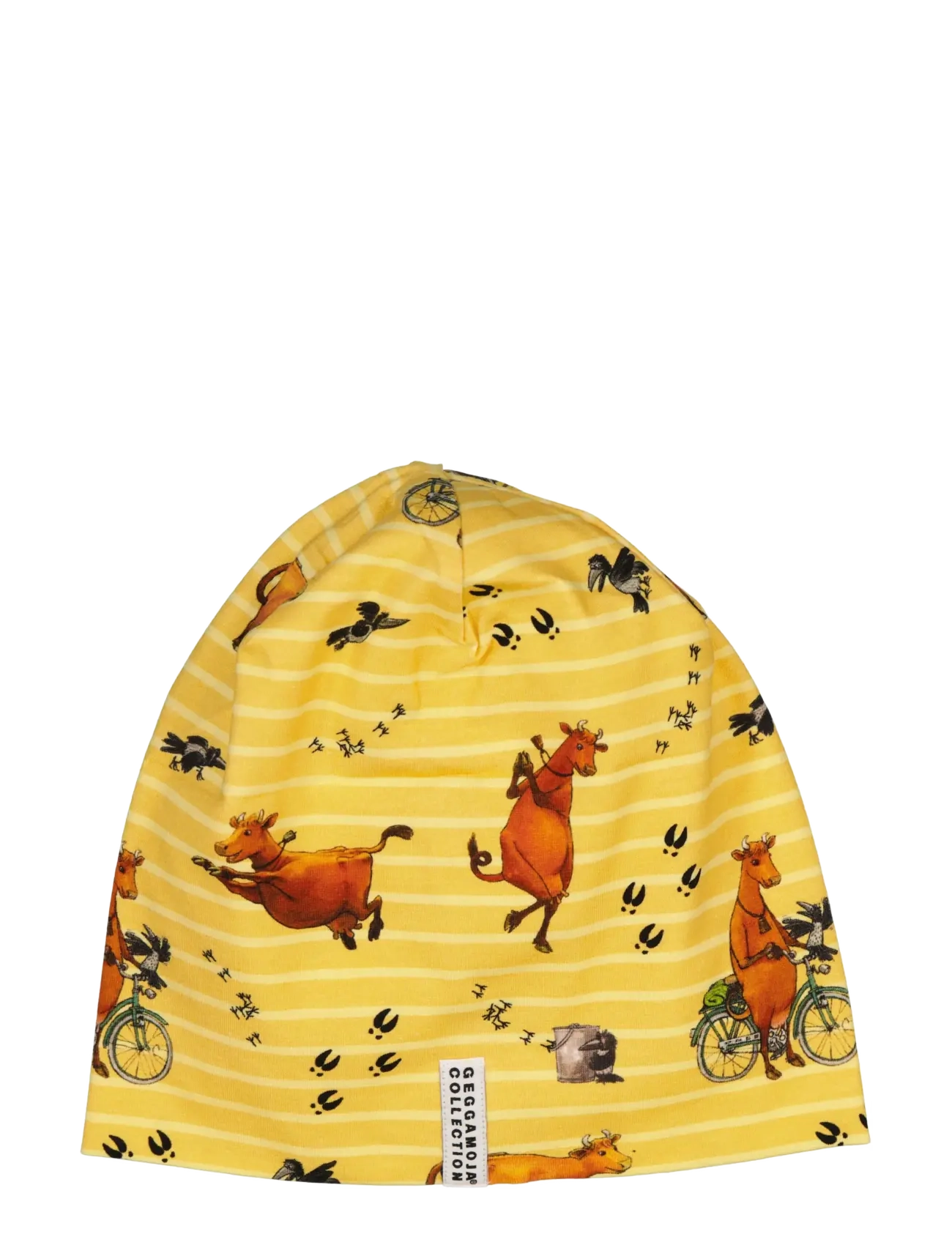 GEGGAMOJA Mamma Mu Pudelmütze Gelb - 2-6M - Kinder