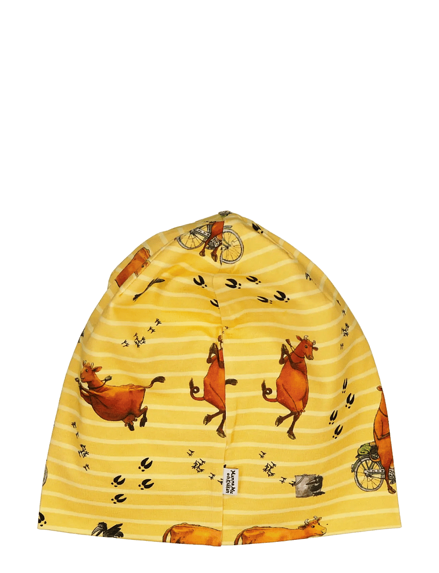 Geggamoja - Mamma Mu Beanie - beanies - yellow str - 1