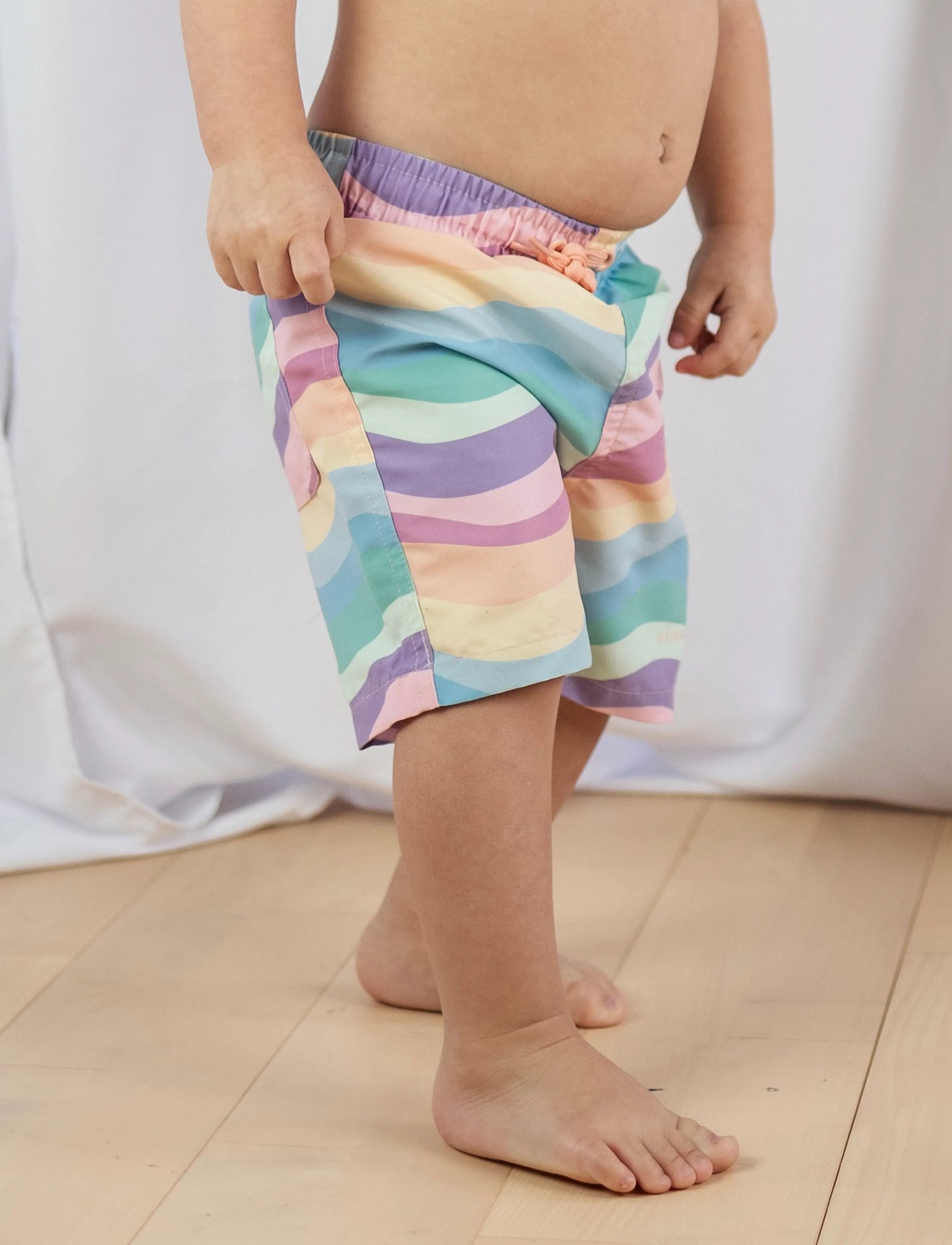 Geggamoja UV-Swim shorts Blue Deep sea 16 74/80 - UV clothing - RAINBOW / multi