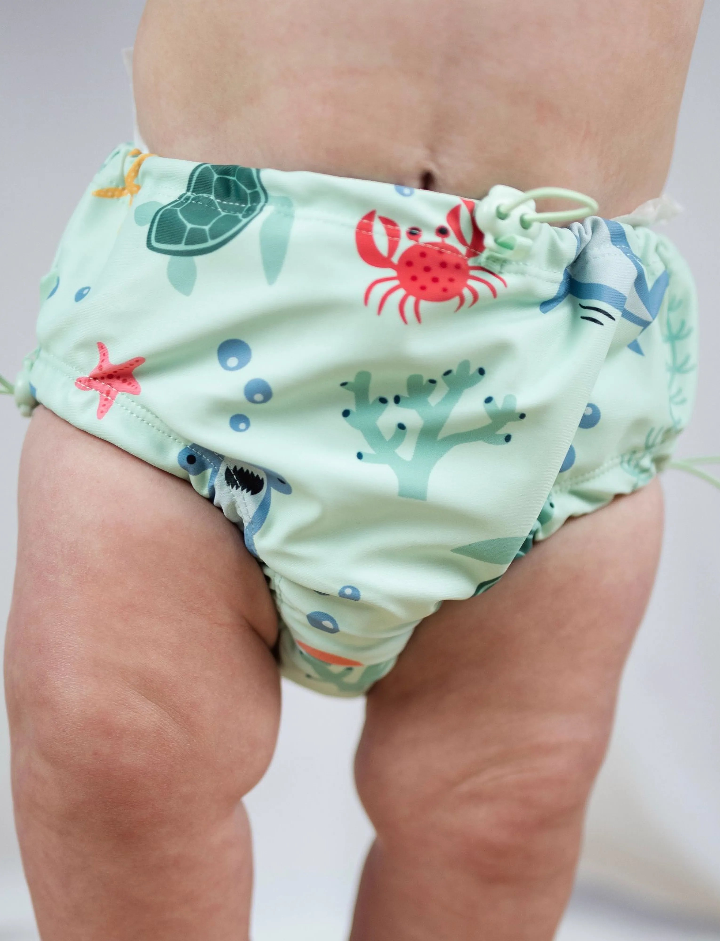 Geggamoja Uv Baby Swim Pant, 50/56, Green, Badetøj > Bindetrusser, Børn