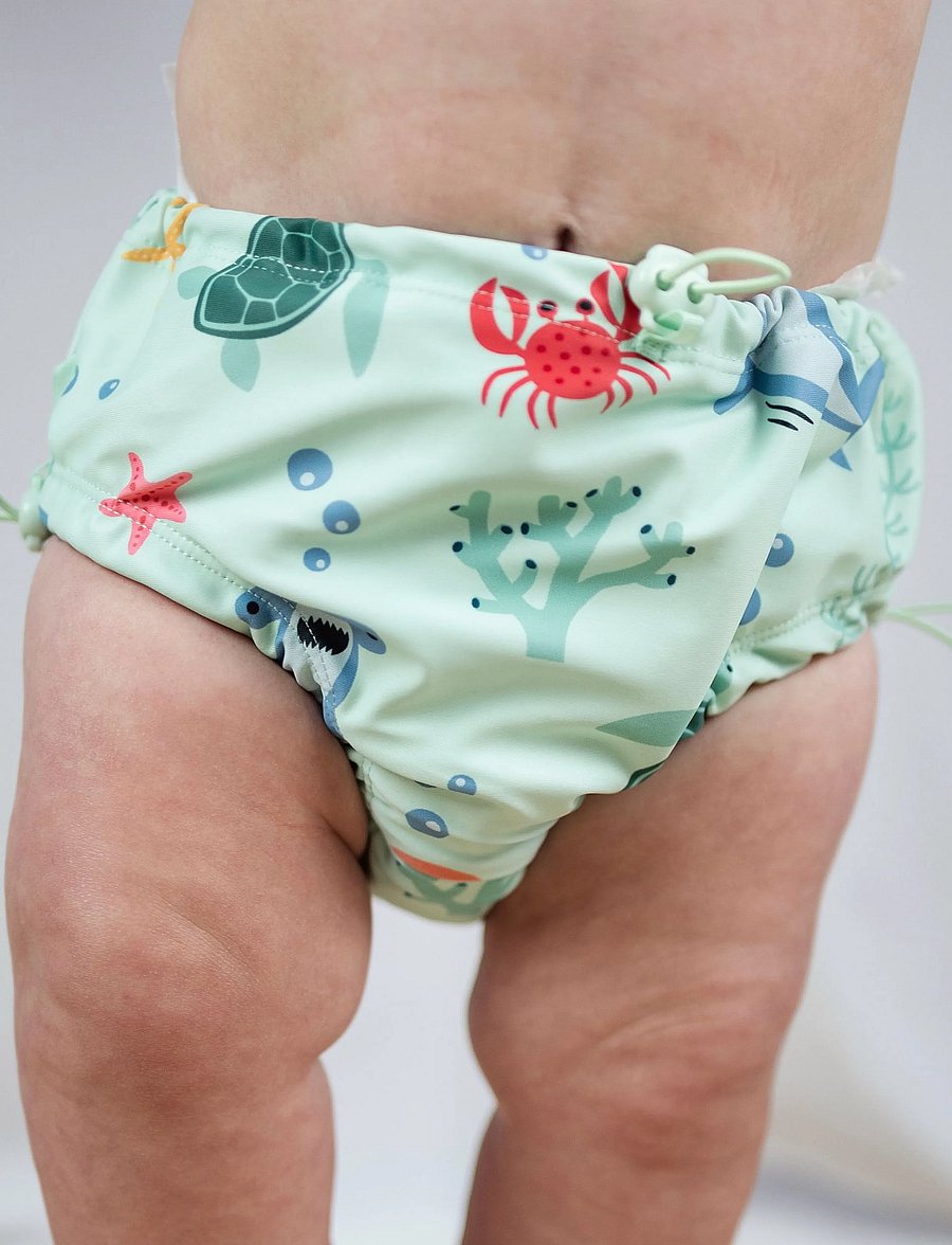 Geggamoja - UV Baby swim pant - schwimmwindeln - blue deep sea - 0