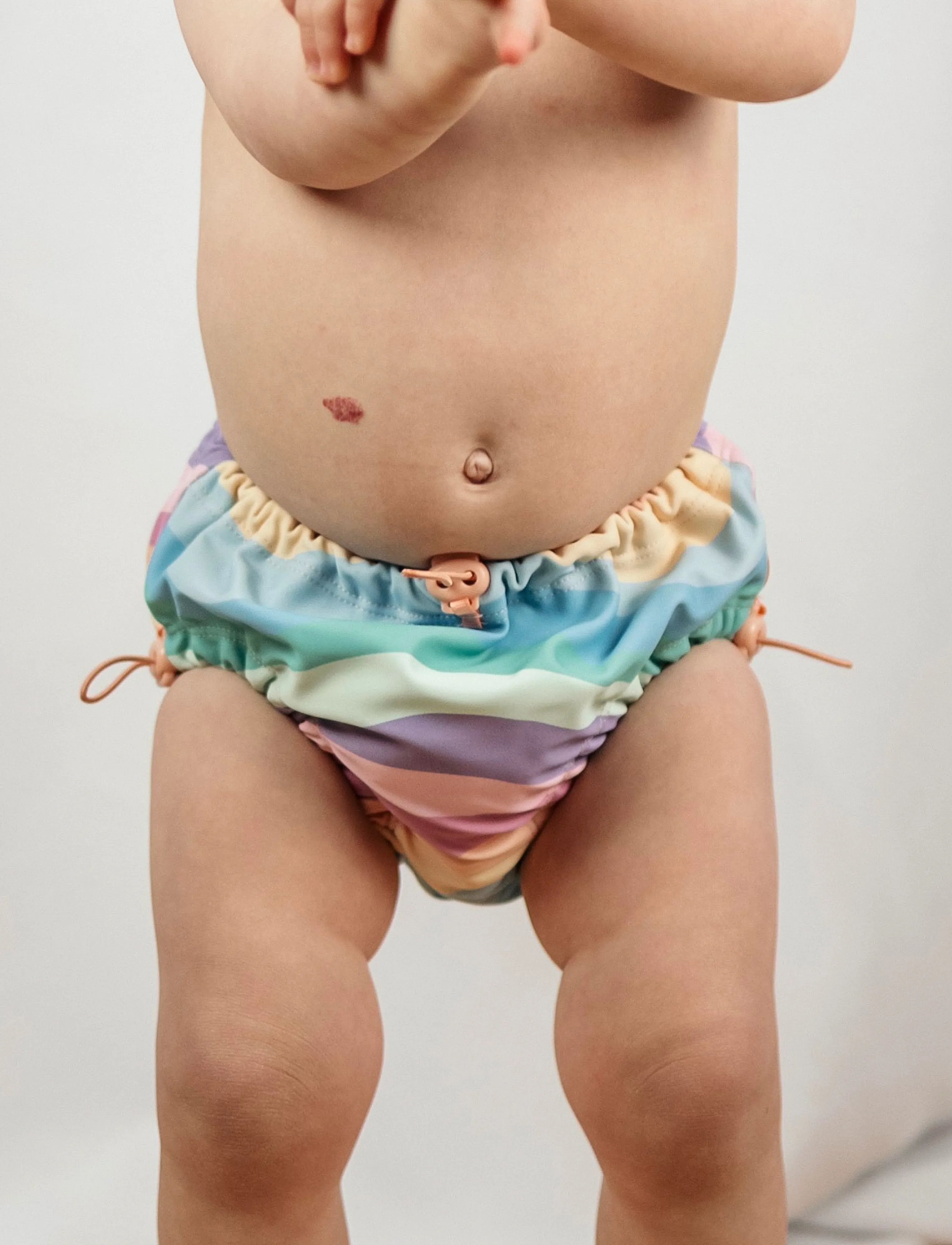 Geggamoja Uv Baby Swim Pant, Børn, Baby UV Regnbuestribet Badebuks, Multi/mønstret, Str: 50/56