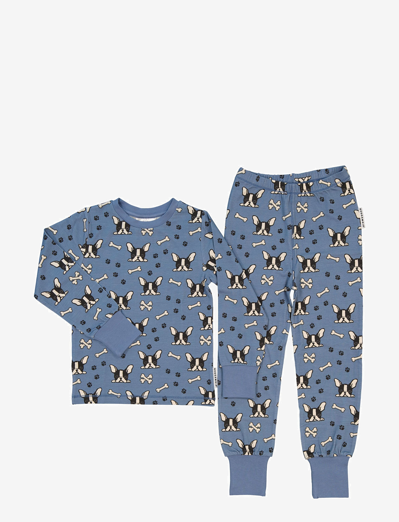 Geggamoja - Bamboo two piece pyjamas - bulldog - 0