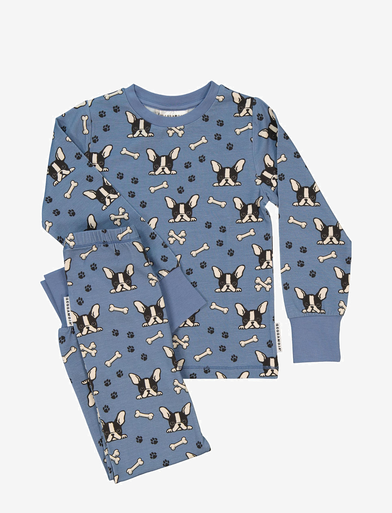 Geggamoja - Bamboo two piece pyjamas - bulldog - 1