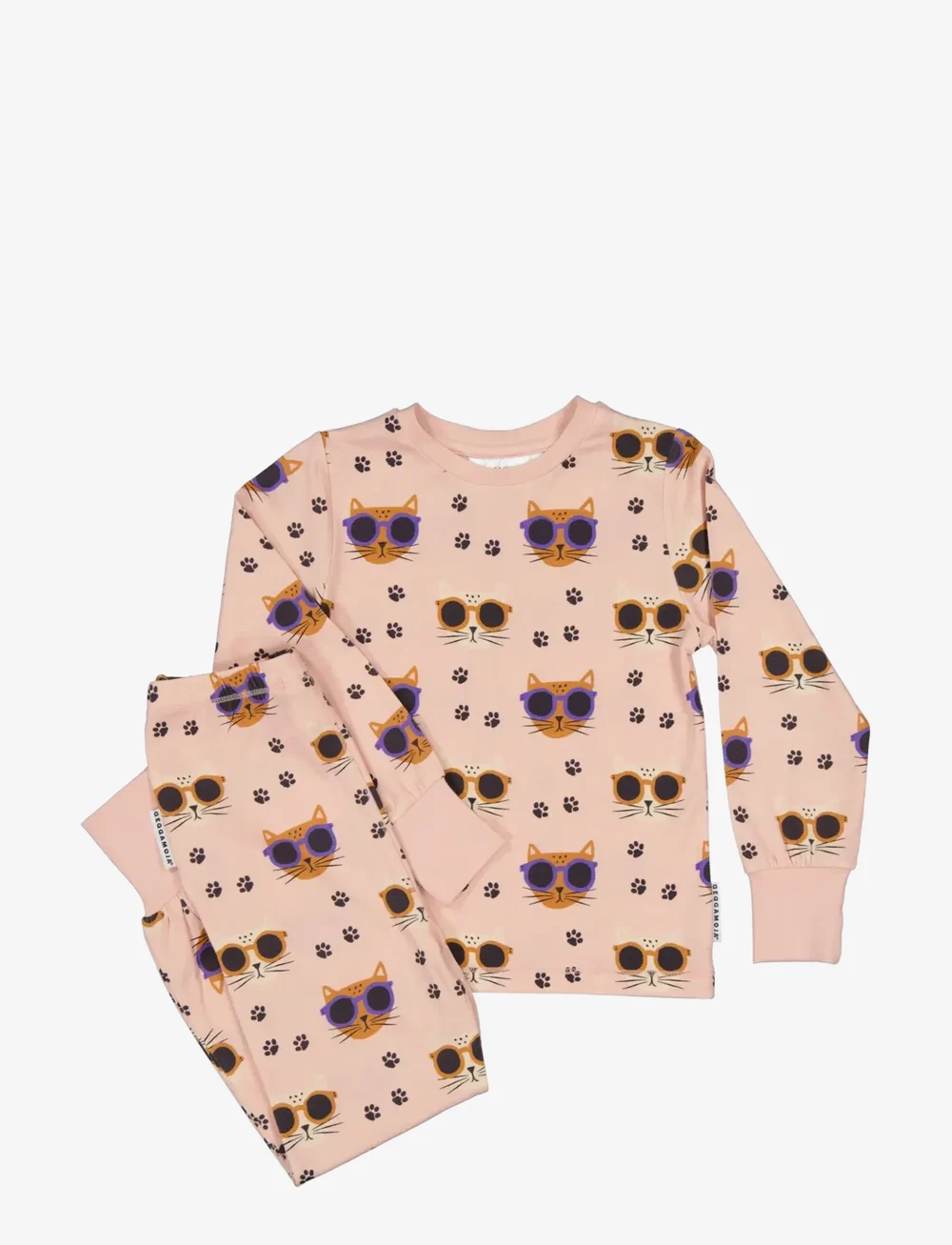 Geggamoja - Bamboo two piece pyjamas - pyjama-sets - cool cats - 2