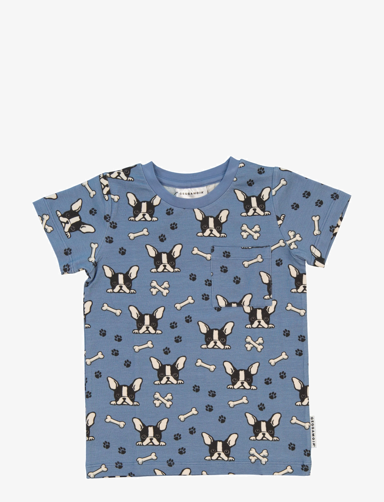 Geggamoja Bamboo T-shirt - Kläder - BULLDOG / blue
