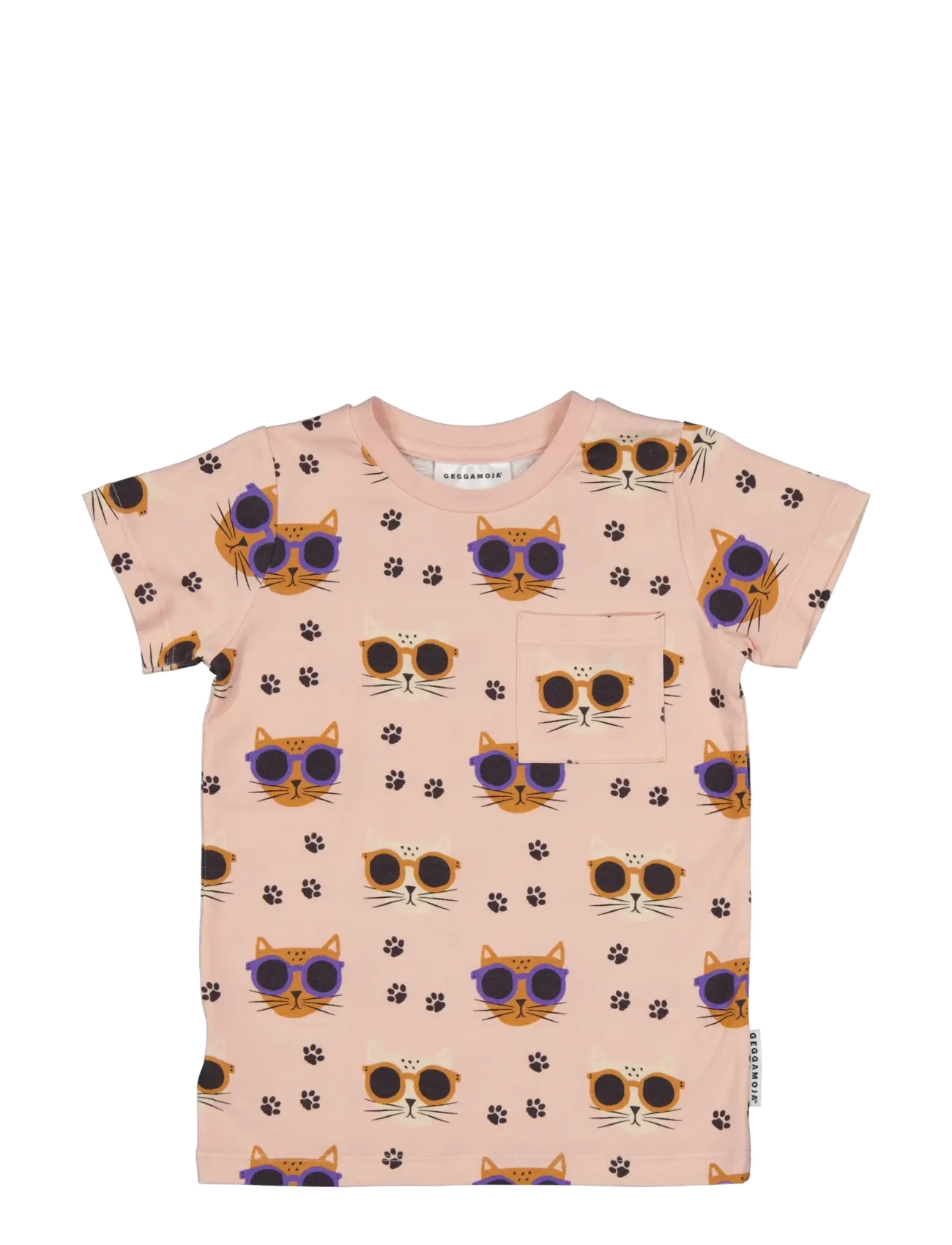 Geggamoja Bamboo T-Shirt, 98/104, Pink, T-Shirts > Kortærmede, Børn