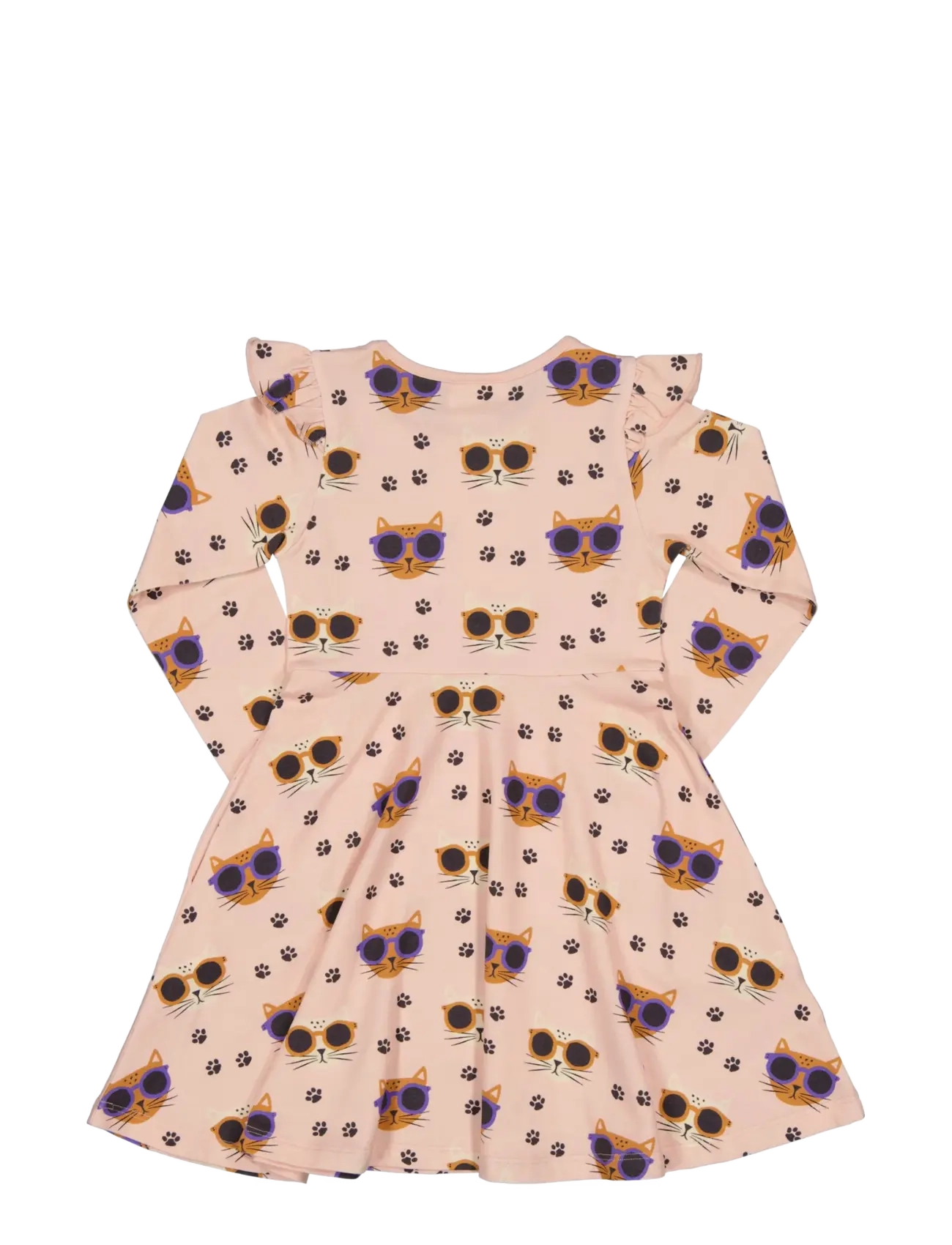 Geggamoja - Bamboo Flared dress - cool cats - 1