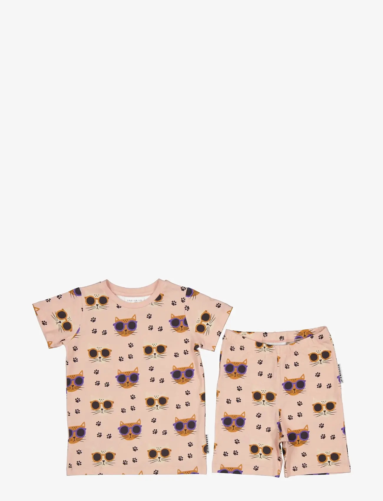 Geggamoja - Bamboo Set - set med kortärmad t-shirt - cool cats - 0