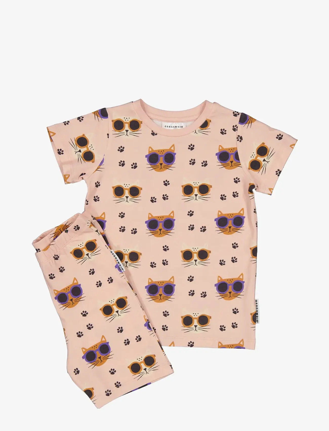 Geggamoja - Bamboo Set - set med kortärmad t-shirt - cool cats - 2