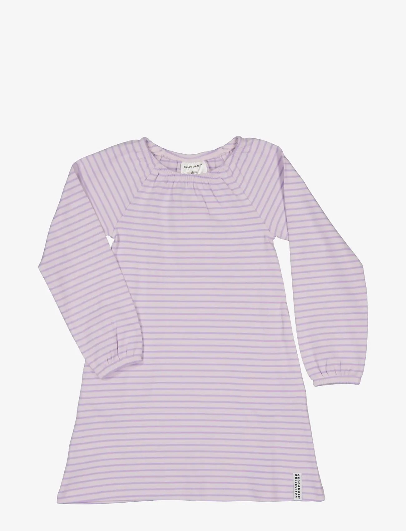 Geggamoja - Singoalla dress - langærmede babykjoler - purple str - 0
