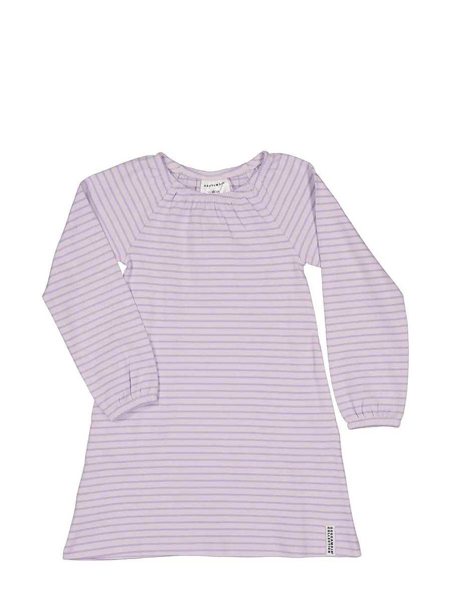 Geggamoja - Singoalla dress - langærmede babykjoler - purple str - 0