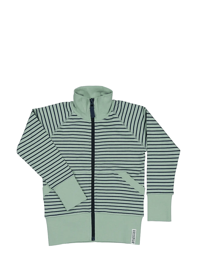 Geggamoja - Zip sweater - sweatshirts - green/navy str - 0