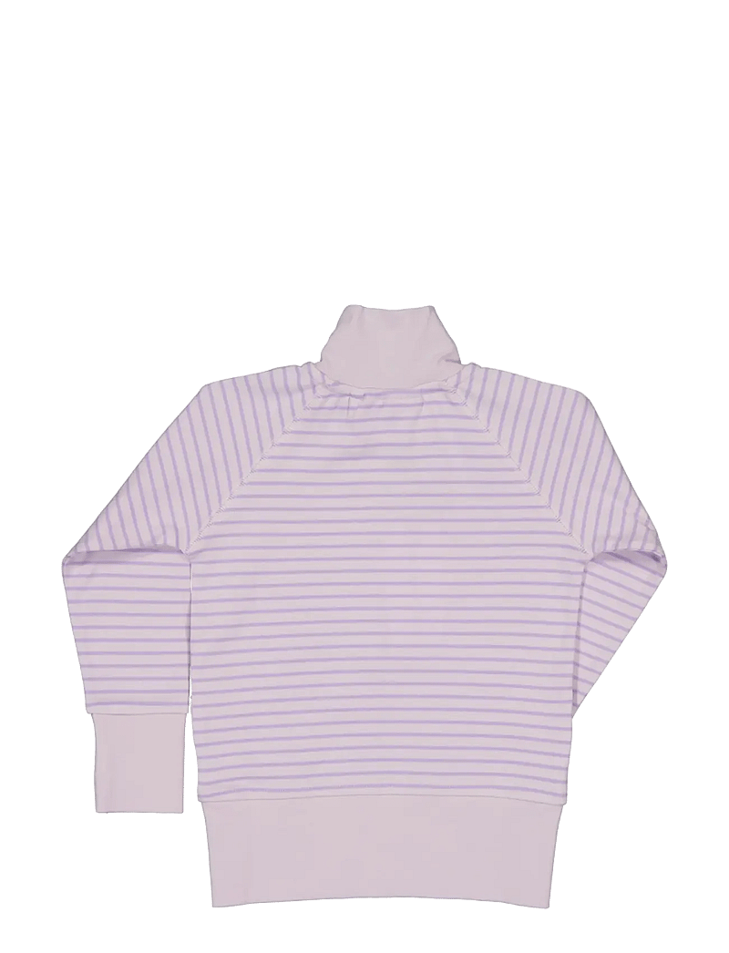 Geggamoja - Zip sweater - sweatshirts - purple str - 1
