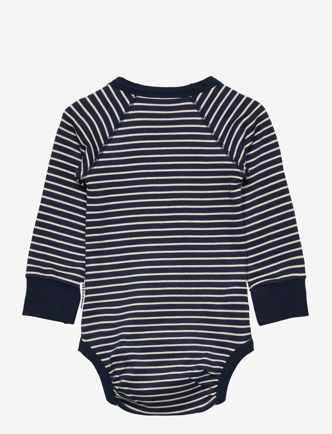 Geggamoja - Body L.S Navy beige stripe - langärmelig - navy - 1