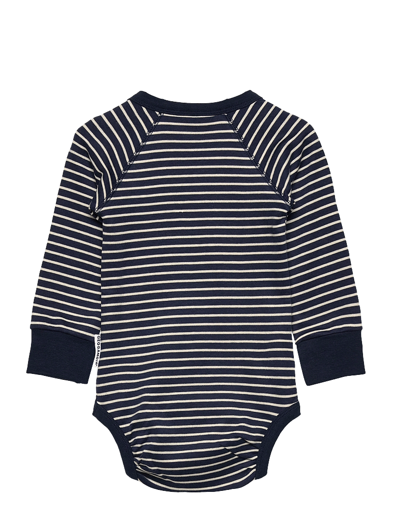 Geggamoja - Body L.S Navy beige stripe - langärmelig - navy - 1