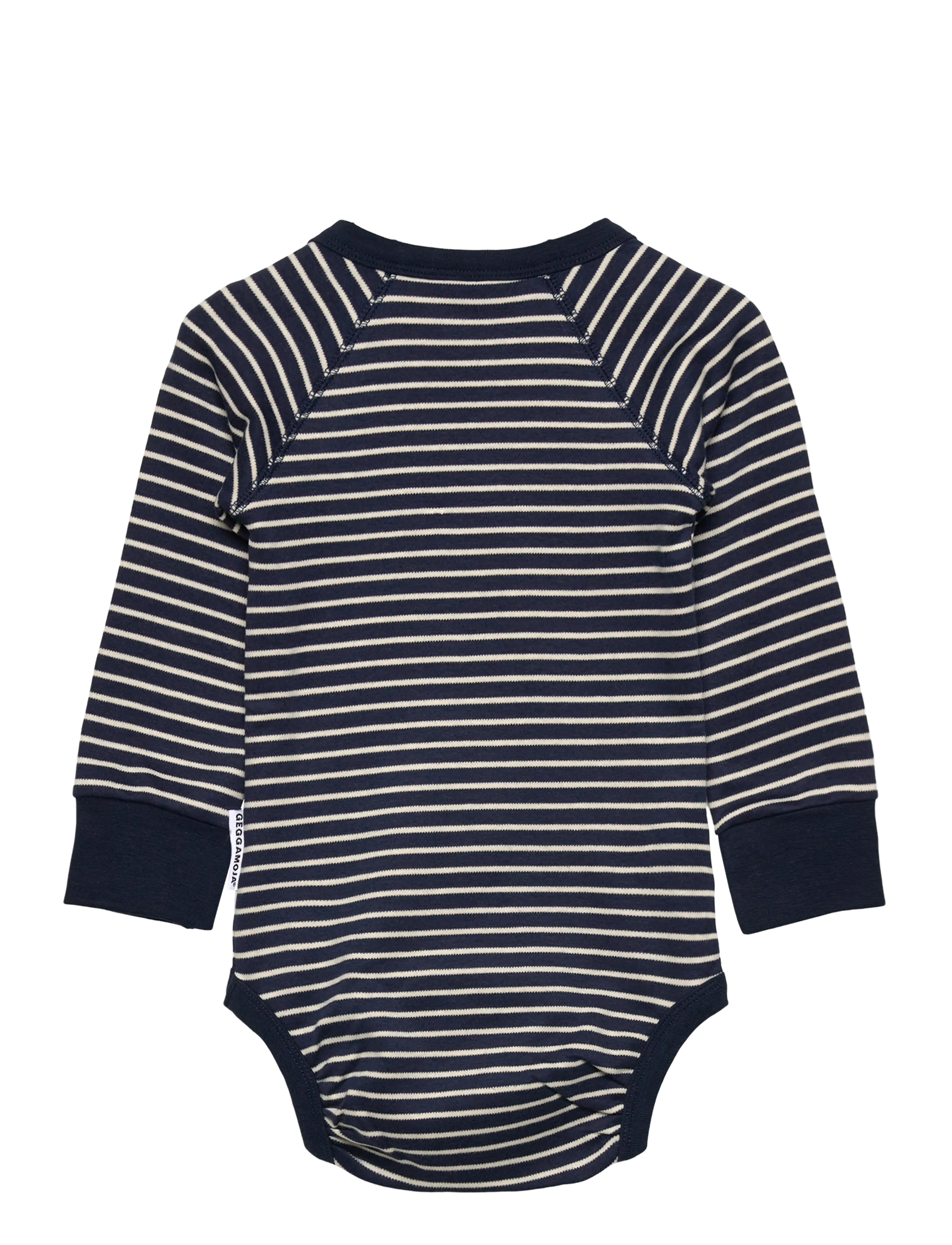 Geggamoja - Body L.S Navy beige stripe - langermede heldresser - navy - 1
