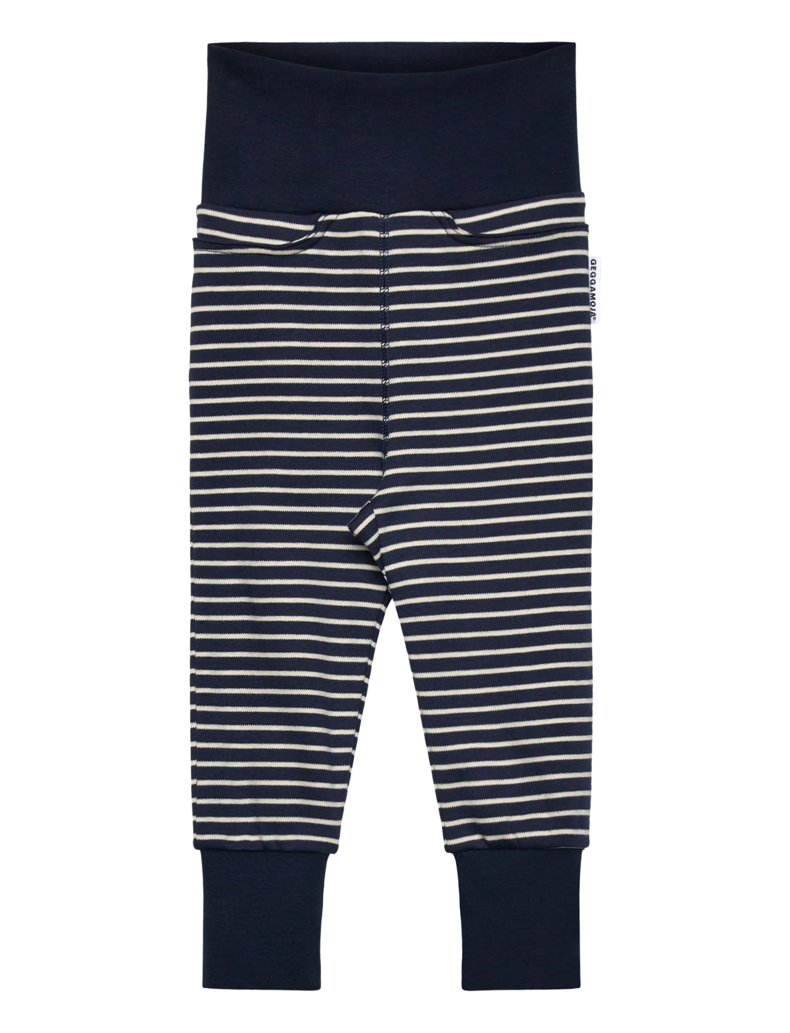 GEGGAMOJA Baby Hosen Navy Beige Stripe Navy - 86/92 - Kinder