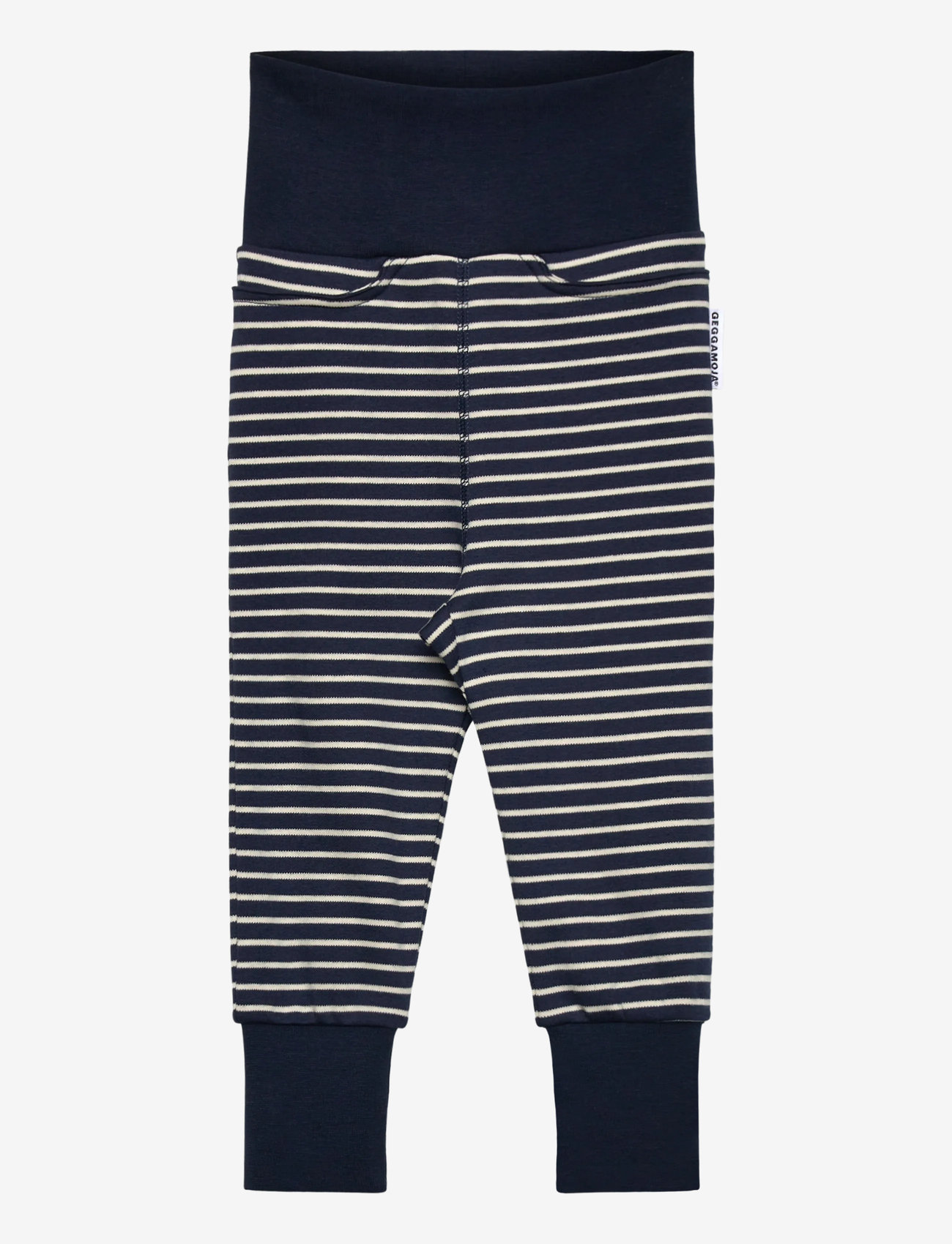 Geggamoja - Baby pants Navy beige stripe - retuusid - navy - 0