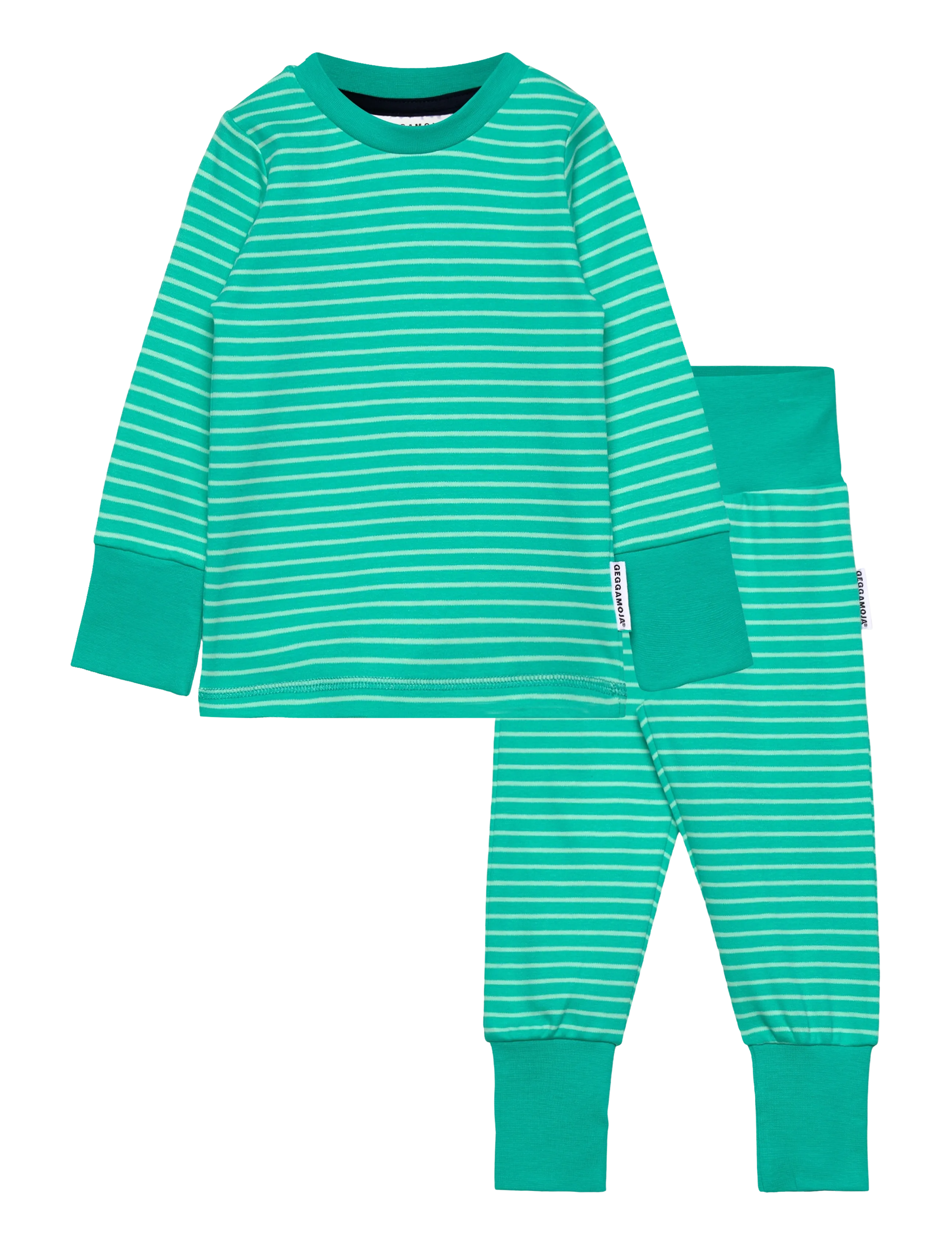 Geggamoja Two Piece Pyjamas - Kläder - GREEN / green