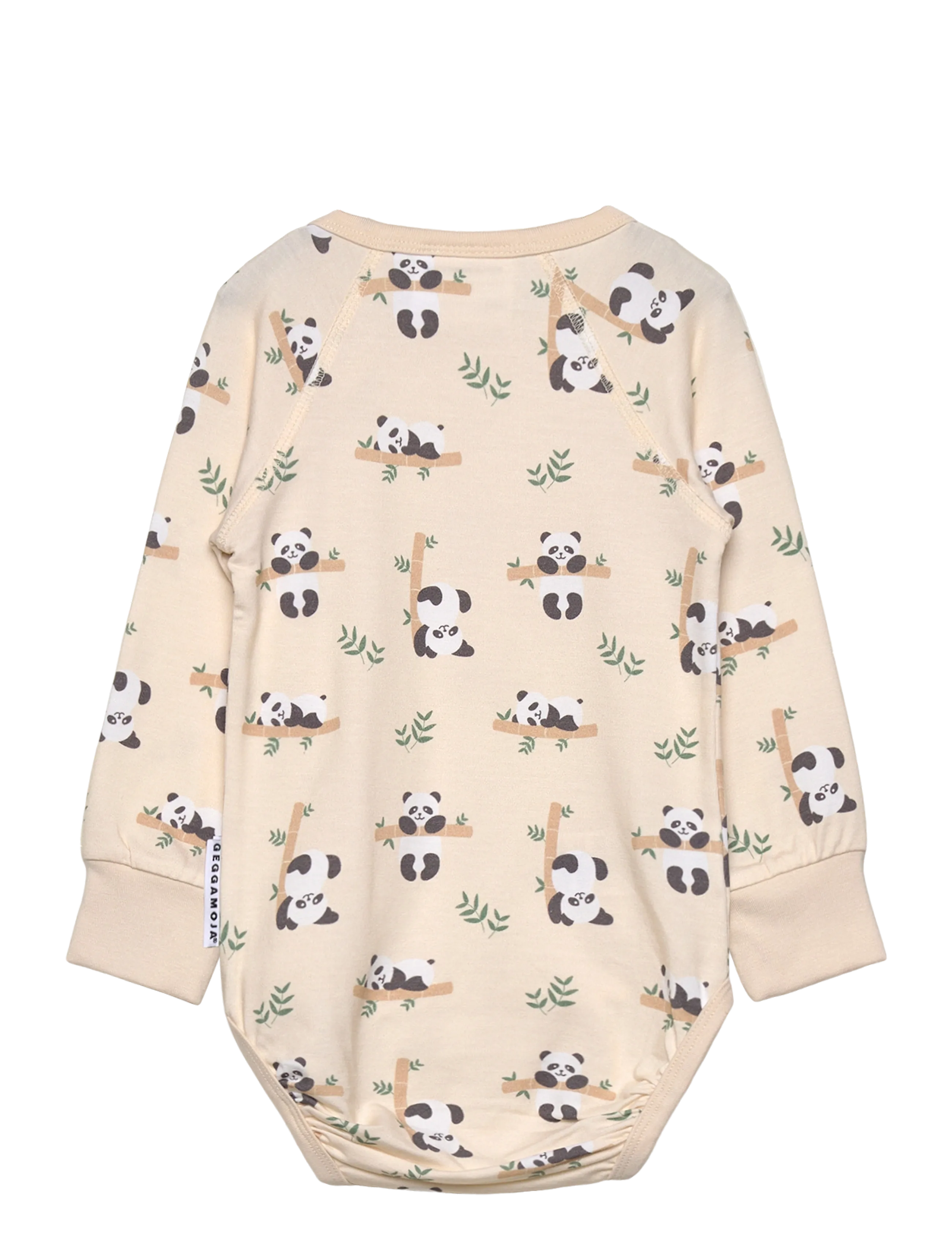 Geggamoja - Bamboo Body - met lange mouwen - beige - 1