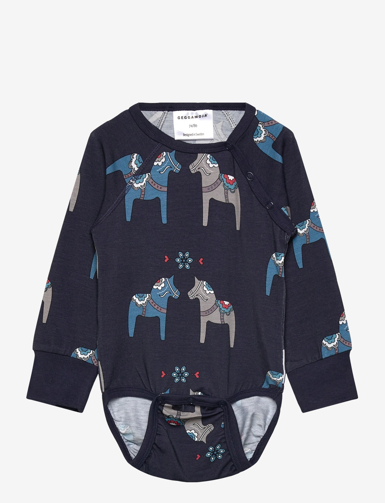 Geggamoja - Bamboo Body - långärmade bodysuits - navy - 0