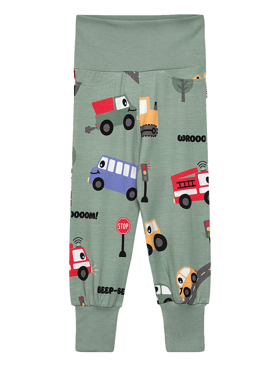 Geggamoja - Bamboo Baby Pants - babybukser - green - 0