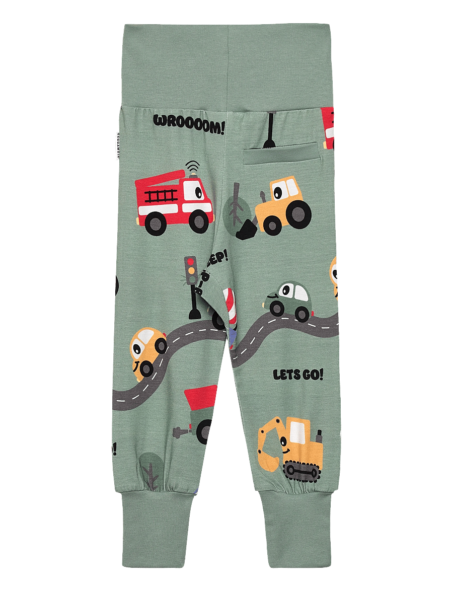 Geggamoja - Bamboo Baby Pants - babybukser - green - 1