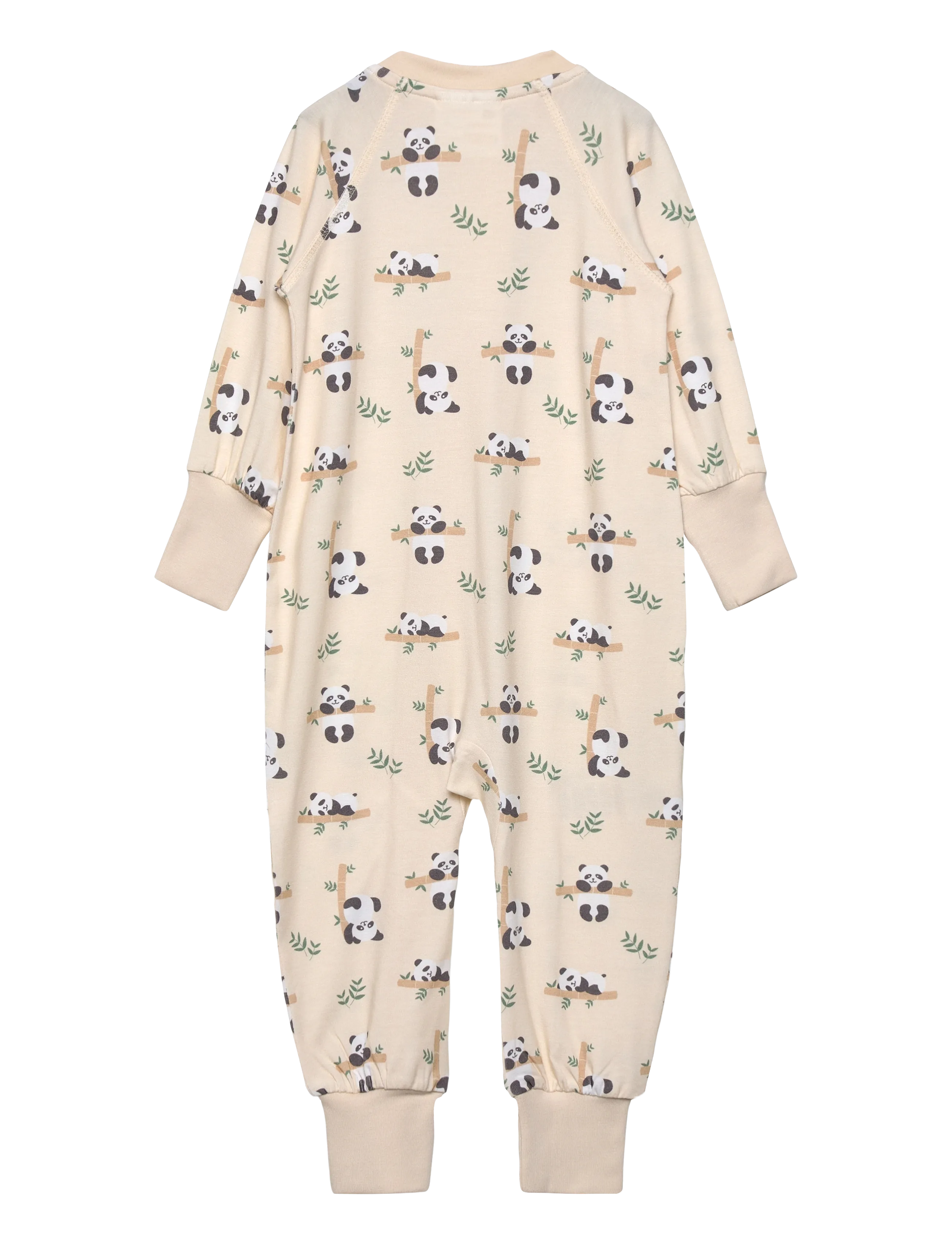 Geggamoja - Bamboo Two Way Zip Pyjamas - natdragter - beige - 1