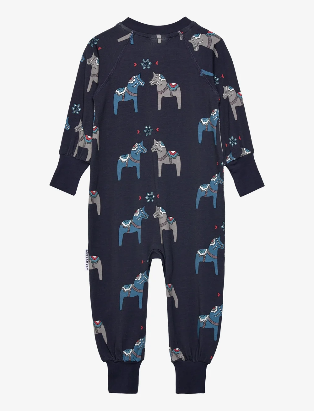 Geggamoja - Bamboo two way zip pyjamas Christmas Doddi - schlafoveralls - navy - 1