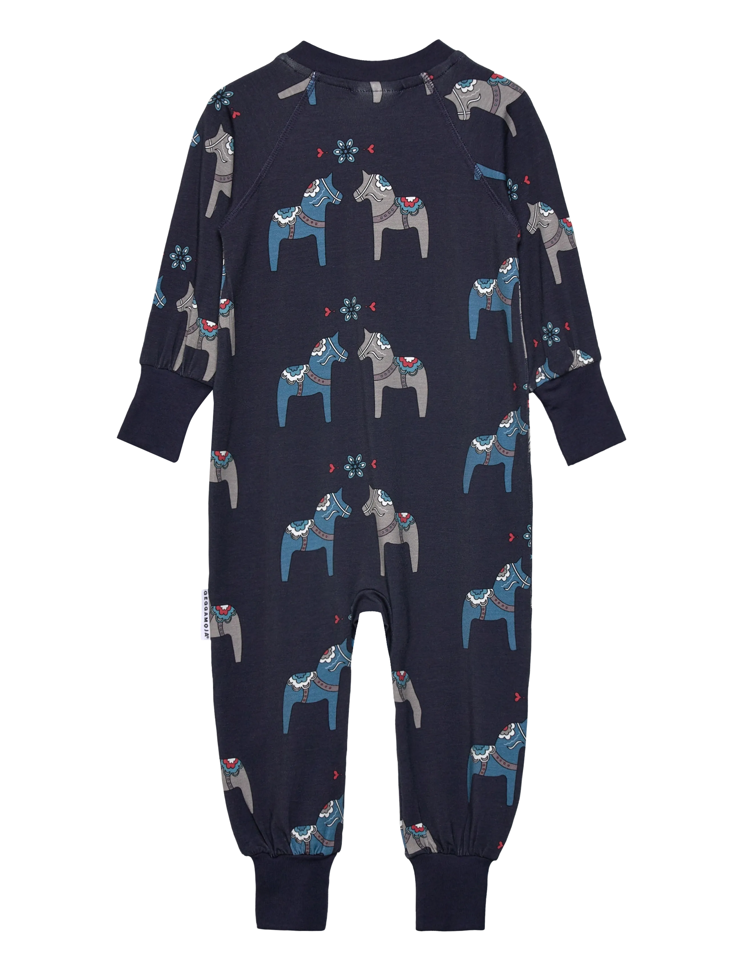 Geggamoja - Bamboo Two Way Zip Pyjamas - natdragter - navy - 1