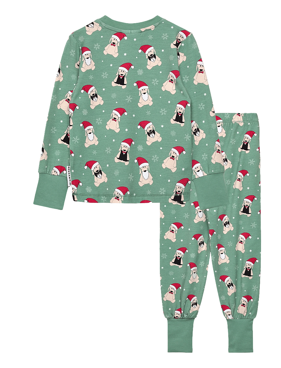 Geggamoja - Bamboo Two Piece Pyjamas - sett - green - 1