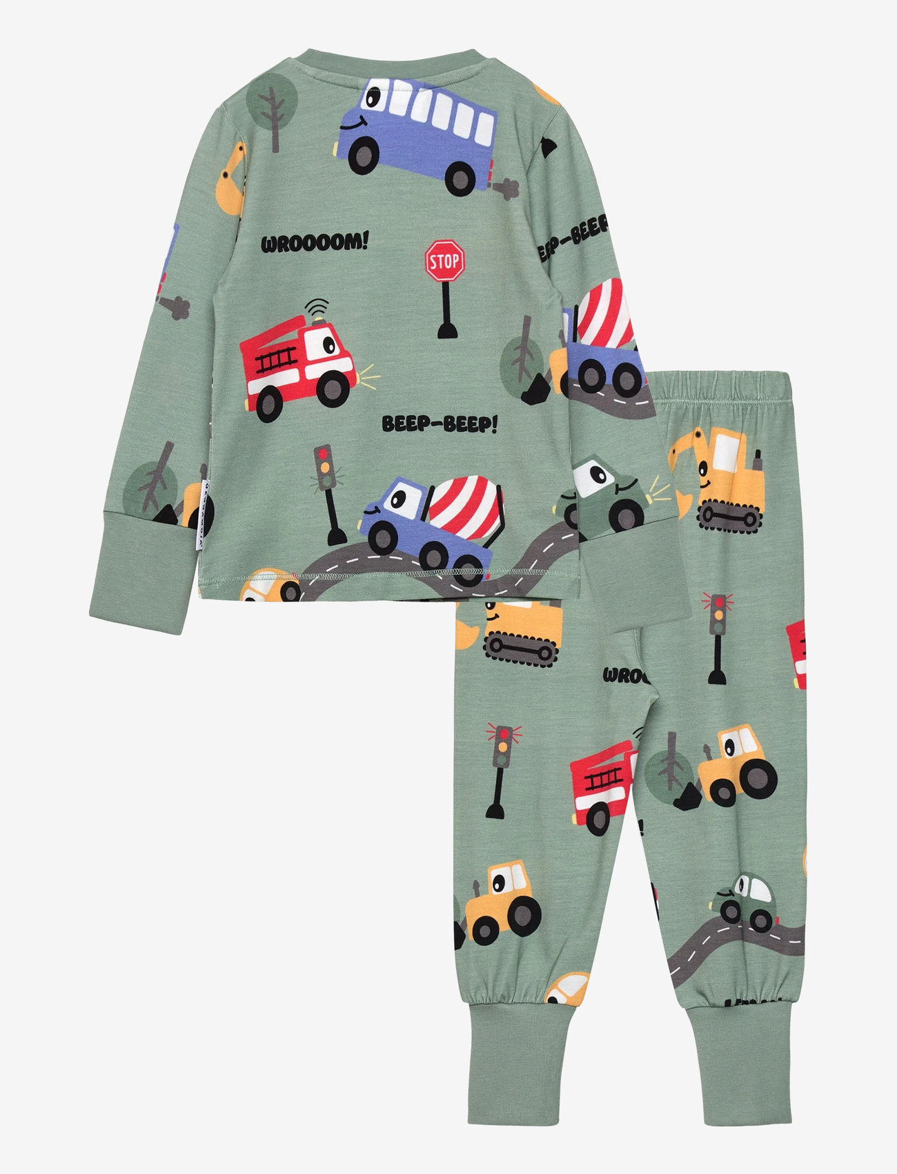 Geggamoja - Bamboo Two Piece Pyjamas - pyjamassæt - green - 1