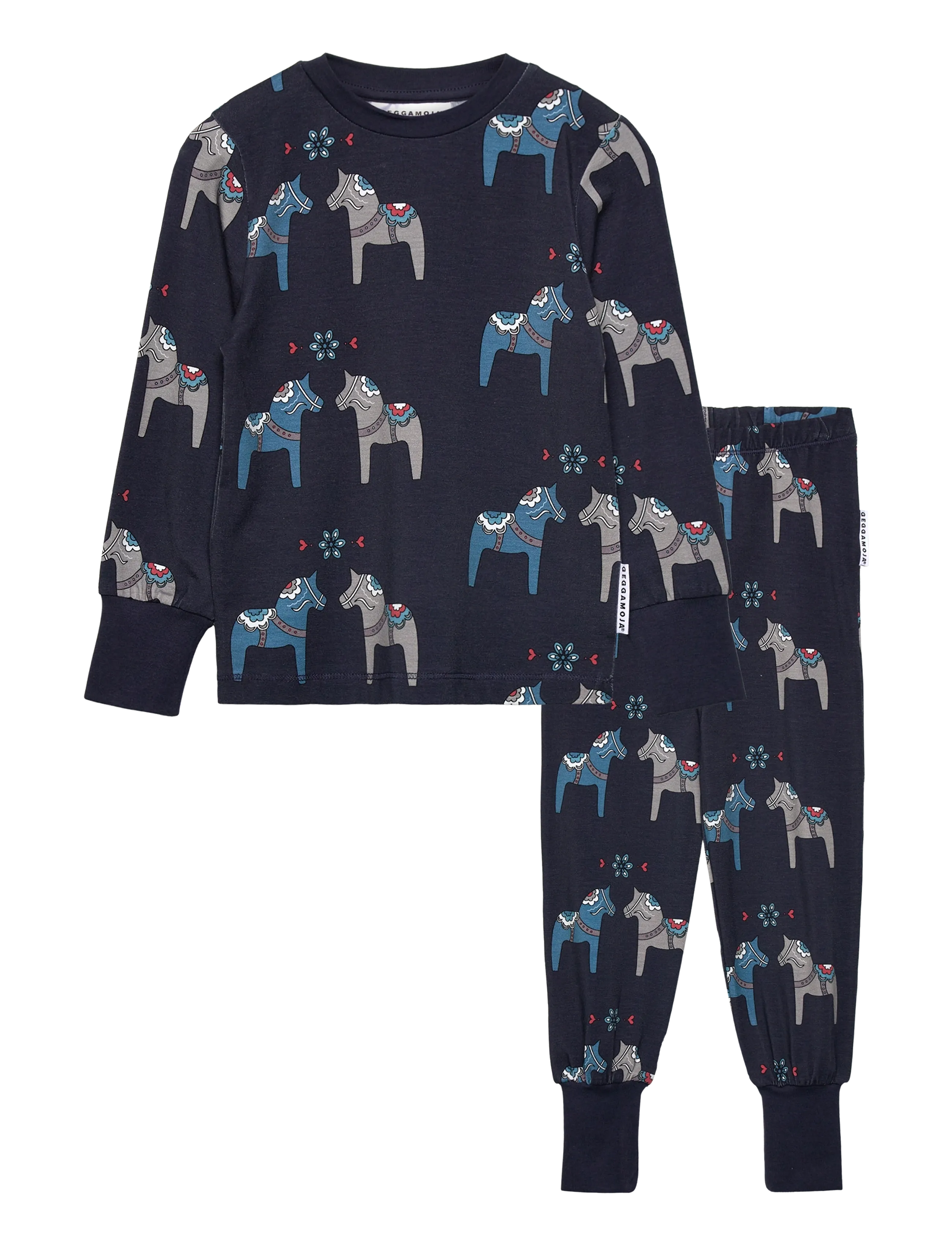Geggamoja Bamboo Two Piece Pyjamas - Kläder - NAVY / navy