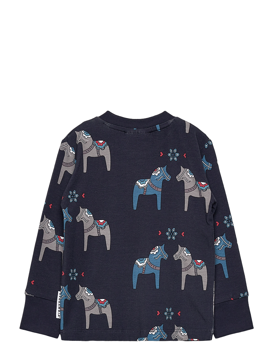 Geggamoja - Bamboo Grandpa Sweater - t-shirts à manches longues - blue - 1
