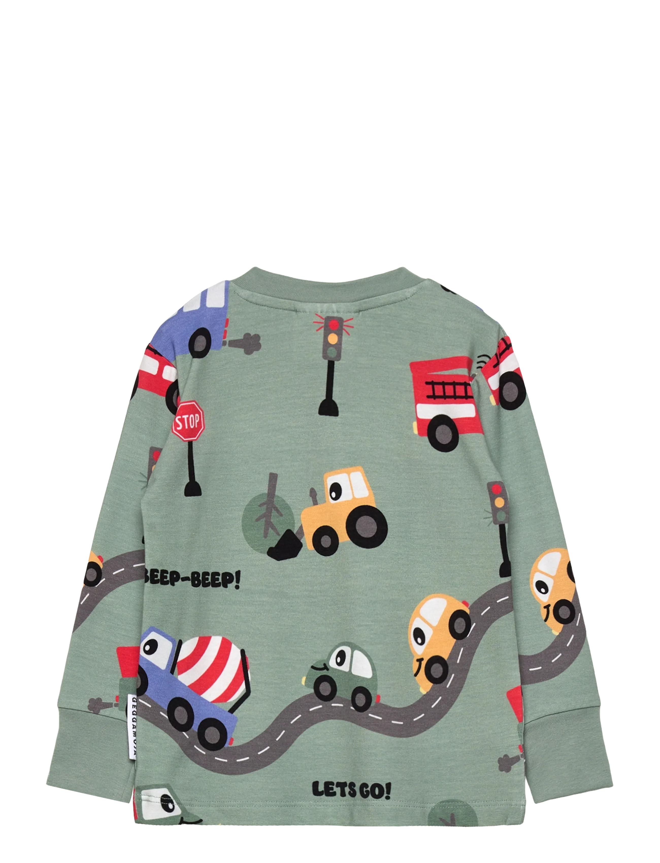 Geggamoja - Bamboo Grandpa Sweater - langærmede t-shirts - green - 1