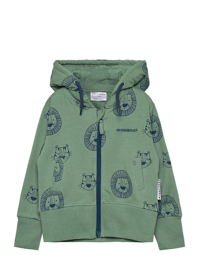 Geggamoja - College Hoodie Green tiger - kapuutsiga dressipluusid - green - 0