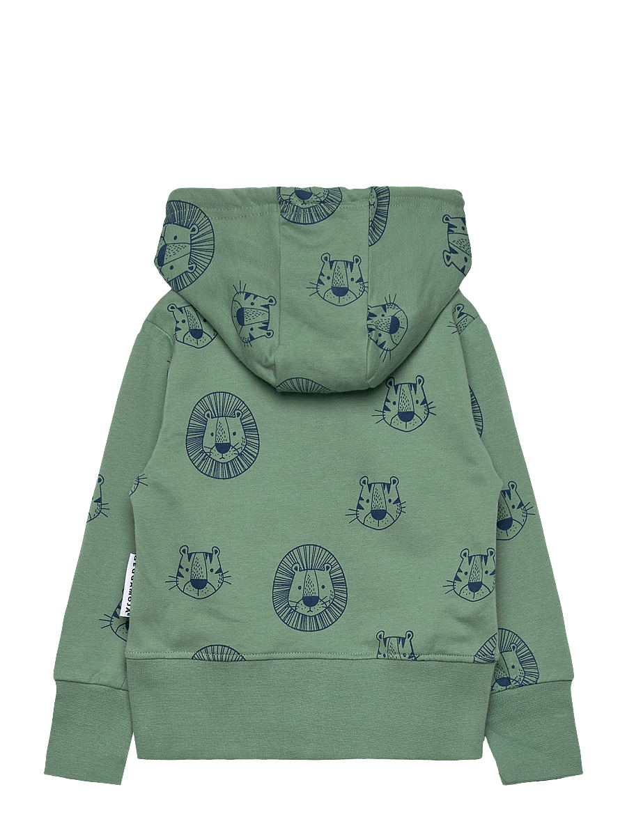 Geggamoja - College Hoodie Green tiger - hættetrøjer - green - 1